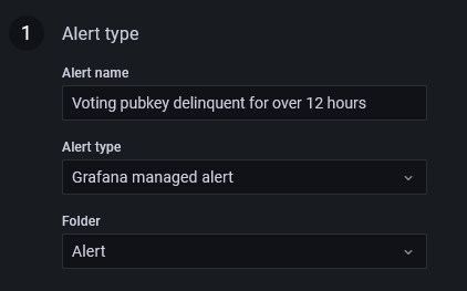 Alert type